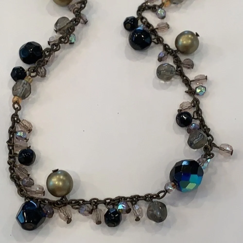Premier designs long beaded pearls crystal dangle